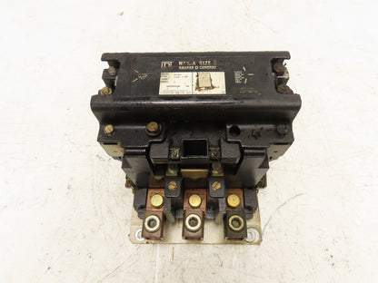 Square D 8502 SG02 Contactor Motor Starter 600V 3 Pole Nema Size 5 120V Coil