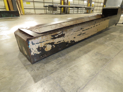 Jorgensen CNC Chip Conveyor 9" Belt  77" Infeed 40-44" Discharge 460V 3PH