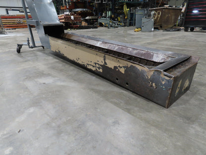 Jorgensen CNC Chip Conveyor 9" Belt  77" Infeed 40-44" Discharge 460V 3PH