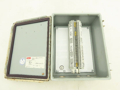 Hoffman A1008CHFTC Electrical Enclosure Box 10x8x4" Wall Mount Terminal Blocks