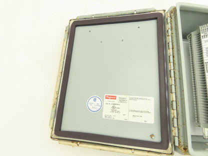 Hoffman A1008CHFTC Electrical Enclosure Box 10x8x4" Wall Mount Terminal Blocks