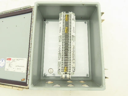 Hoffman A1008CHFTC Electrical Enclosure Box 10x8x4" Wall Mount Terminal Blocks