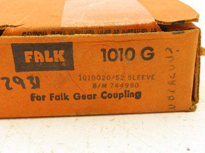Falk 744990 Lifelign Gear Coupling Standard Sleeve Size 1010G Exposed bolts
