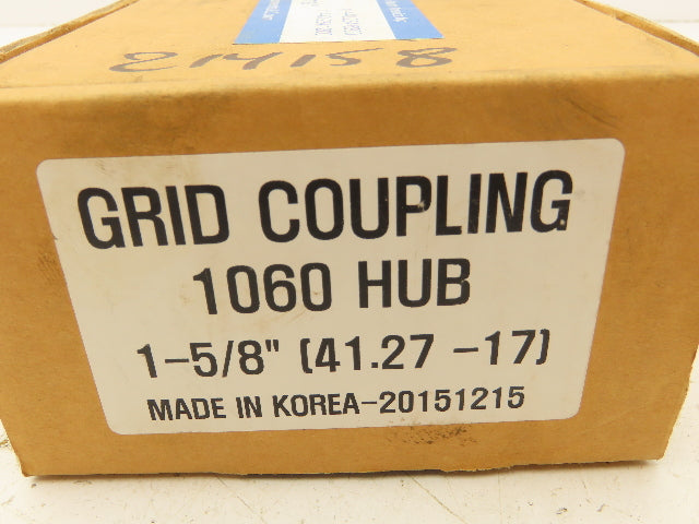 KCP 1060HUB1-5/8 Grid Coupling Hub 1-5/8"Bore Size 1060 Keyway 2.5" Thru Bore