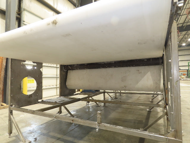 Stainless Food Grade Belt Conveyor 96" Wide 28'L 460V 3PH 16 FPM