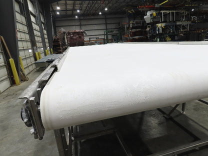 Stainless Food Grade Belt Conveyor 96" Wide 28'L 460V 3PH 16 FPM