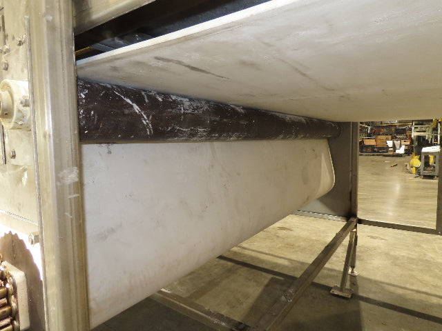 Stainless Food Grade Belt Conveyor 96" Wide 28'L 460V 3PH 16 FPM
