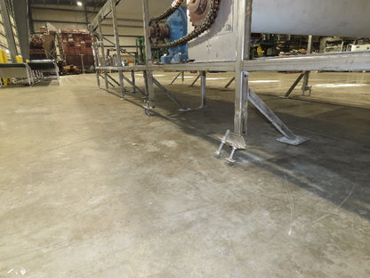 Stainless Food Grade Belt Conveyor 96" Wide 28'L 460V 3PH 16 FPM