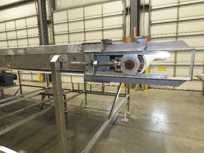 Stainless Food Grade Belt Conveyor 96" Wide 28'L 460V 3PH 16 FPM
