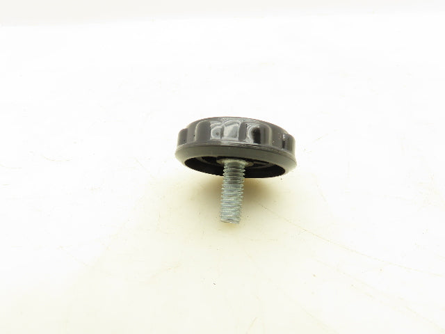McMaster Carr 6479K41 Black Plastic Knob 3/8"-16 x 1" Stud 2" Head Lot of 20