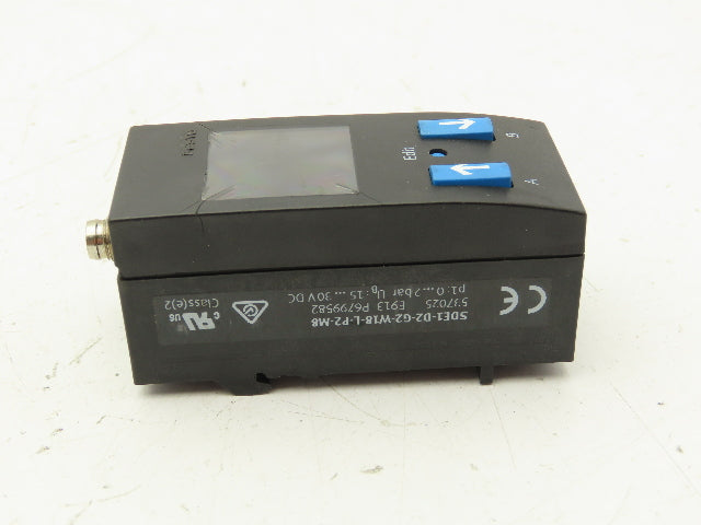 Festo SDE1-D2-G2-W18-L-P2-M8 Differential Pressure Sensor Display 0-2 Bar