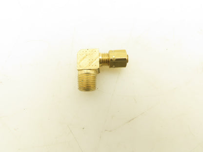 Parker 1/8" Compression x MNPT Brass 90 Degree Elbow Lot of 15