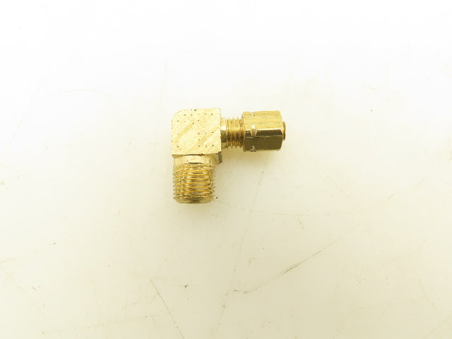 Parker 1/8" Compression x MNPT Brass 90 Degree Elbow Lot of 15