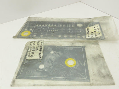 Injection Molding Machine Pushbutton HMI Assembly Cover Panel Frame Lot of 2