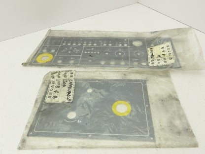 Injection Molding Machine Pushbutton HMI Assembly Cover Panel Frame Lot of 2