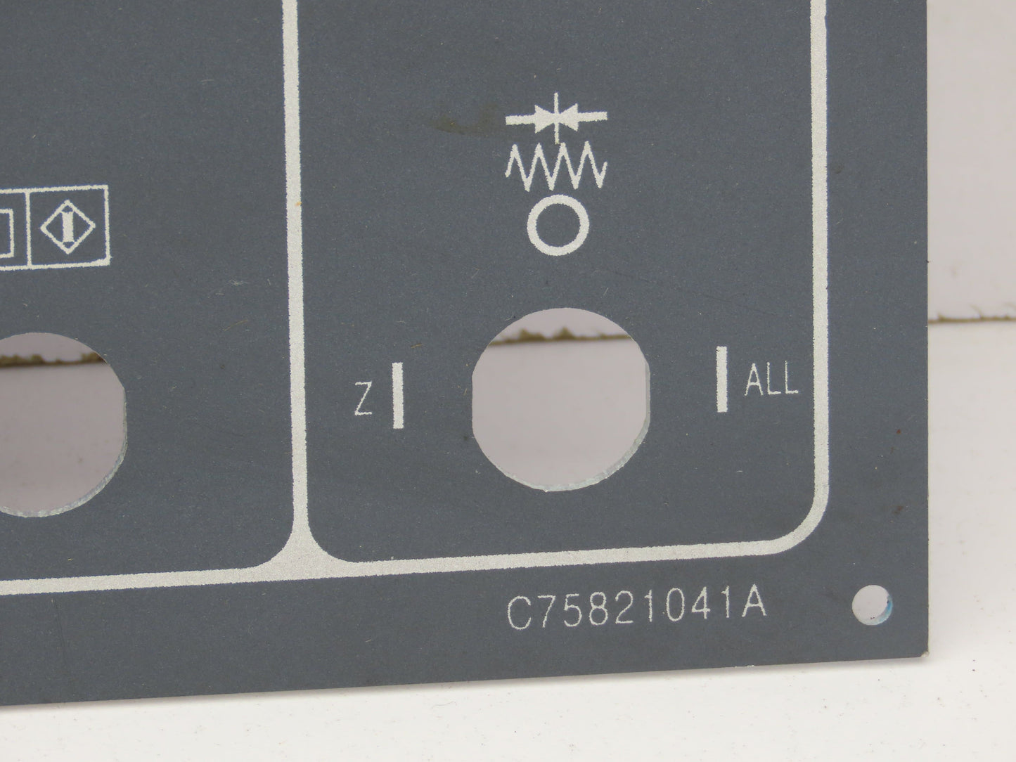 Injection Molding Machine Pushbutton HMI Assembly Cover Panel Frame Lot of 2