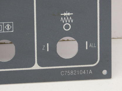 Injection Molding Machine Pushbutton HMI Assembly Cover Panel Frame Lot of 2