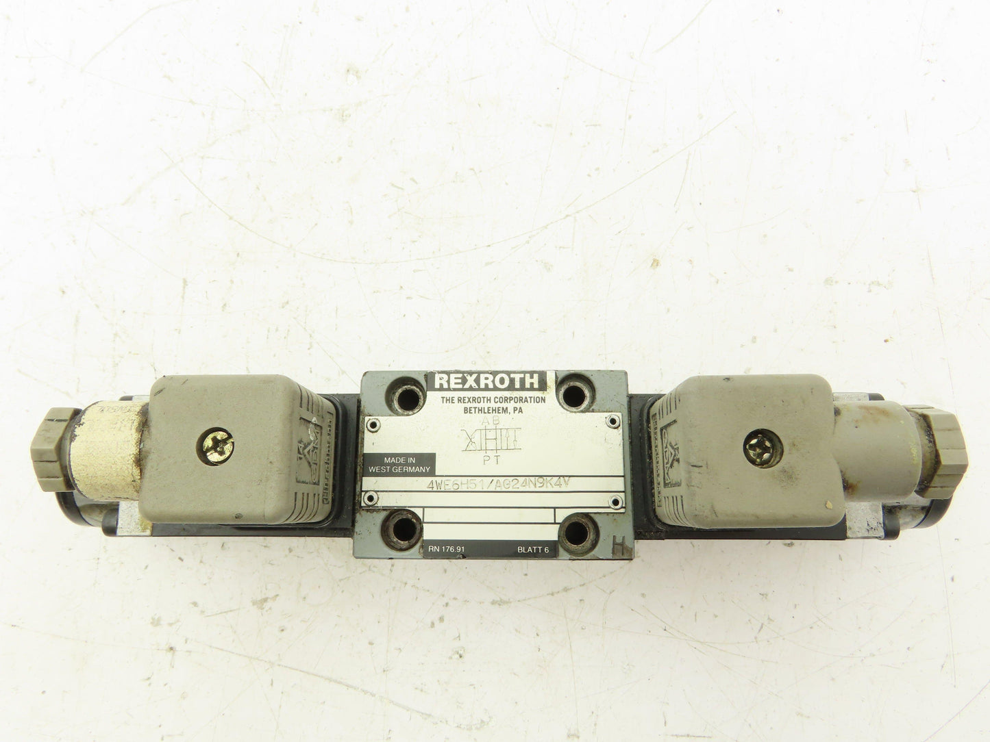 Rexroth 4WE6H51/AG24N9K4V Hydraulic Directional Solenoid Valve 24VDC