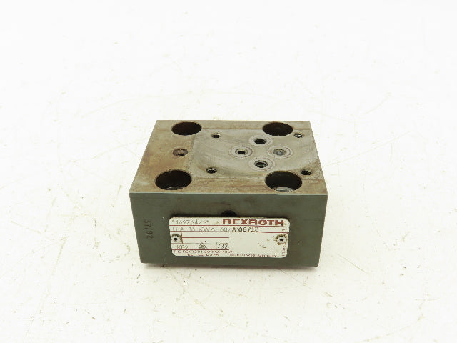 Rexroth LFA 16 KWA-60/A108/12 Hydraulic Cartridge Valve Control Cover