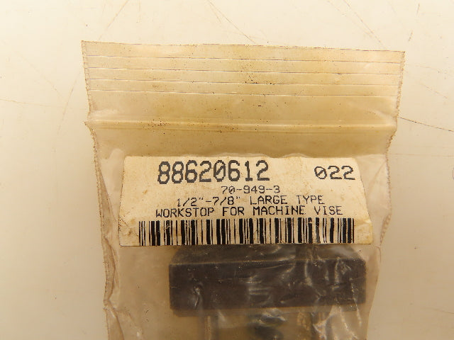 Gibraltar 88620612 Work Stop Vise Jaw 1-1/2" OAW 1/2-7/8" Opening Lot of 5