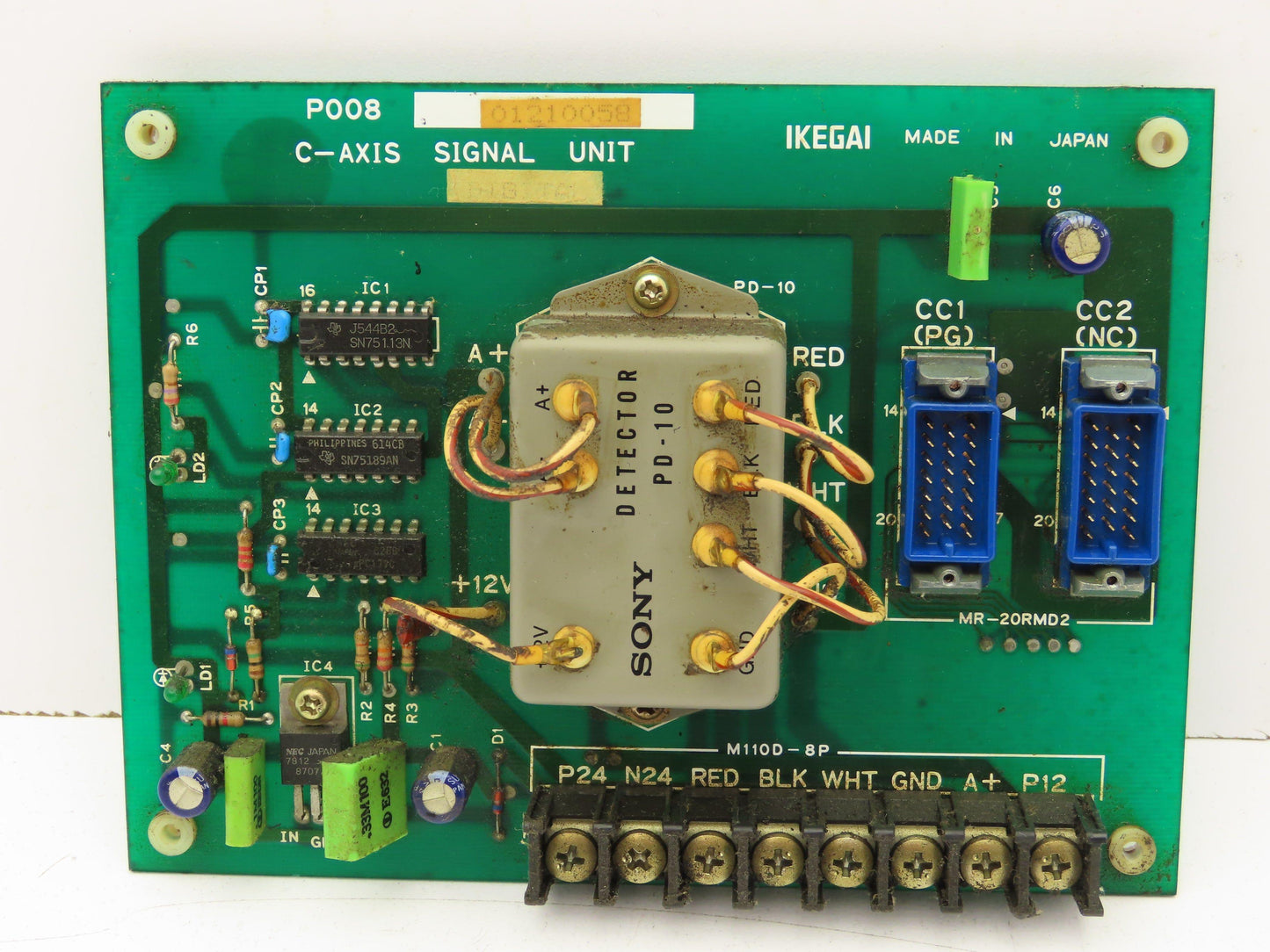 Ikegai P008 C-Axis Signal Unit Circuit Board Module