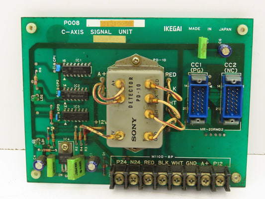 Ikegai P008 C-Axis Signal Unit Circuit Board Module