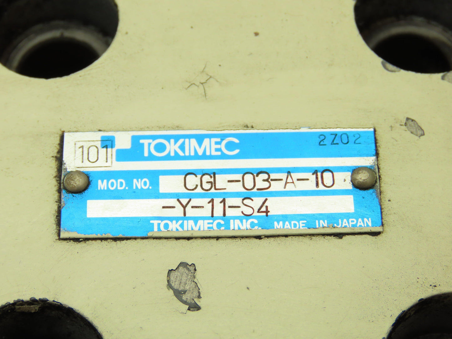 Tokimec Vickers CGL-03-A-10-Y-11-S4 Hydraulic Pressure Relief Control Valve