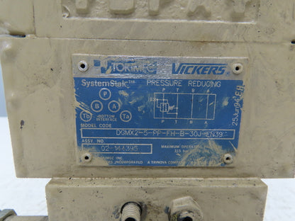 Tokimec DG4V-5-2C-M-PL-T-6-40 SystemStak Directional Solenoid Valve Stack 110V