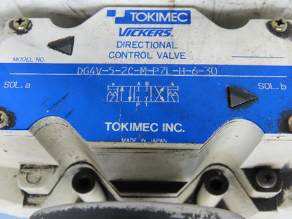 Vickers DG4V-5-2C-M-P7L-H-6-30 Directional Solenoid Reducing Check Valve Stack