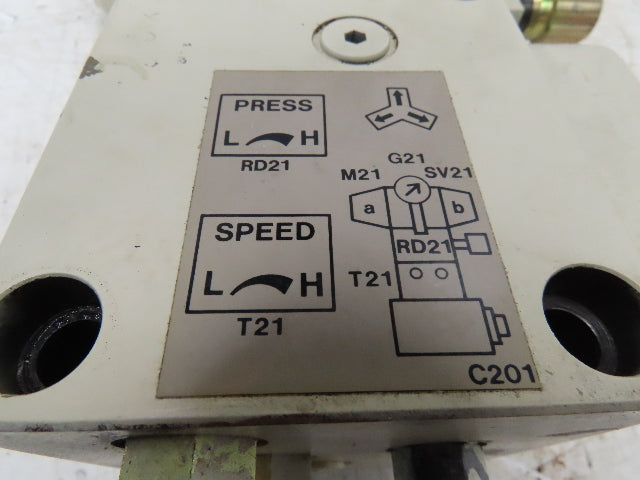 Vickers DG4V-5-2C-M-P7L-H-6-30 Directional Solenoid Reducing Check Valve Stack