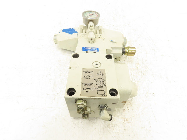 Vickers DG4V-5-2C-M-P7L-H-6-30 Directional Solenoid Reducing Check Valve Stack