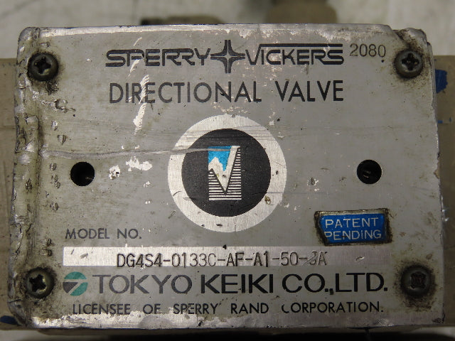 Vickers DG4S4-0133C-AF-A1-50-JA Directional Solenoid Flow Control Valve Stack