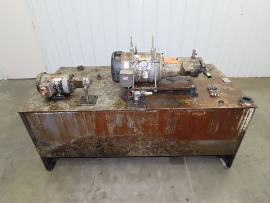 Vickers Hydraulic Power Unit 3Hp 230/460V 200 Gallon Tank Brown & Sharpe Pump