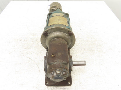 Reliance P56H Gearmotor 30:1 Reducer .33Hp 230/460V 3PH 60 RPM LH Output 56C