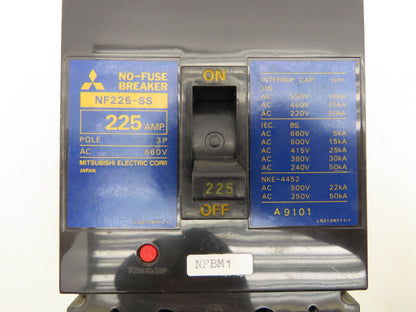 Mitsubishi Electric NF225-SS No-Fuse Circuit Breaker 225A 660V 3 Pole