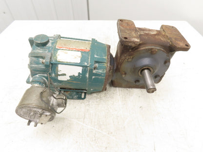 Reliance P56H Gearmotor 30:1 Reducer .5Hp 230/460V 3PH 60 RPM LH Output 56C
