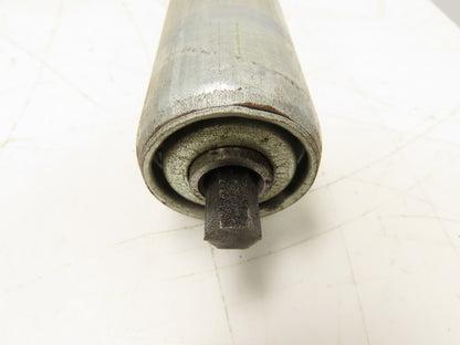 1.9"x 31"BF  Galvanized Steel Gravity Conveyor Roller 7/16" Hex Axle  Lot of 12