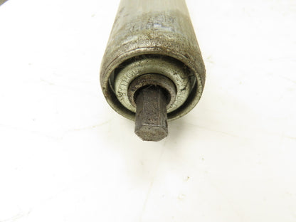 1.9"x 31"BF  Galvanized Steel Gravity Conveyor Roller 7/16" Hex Axle  Lot of 12