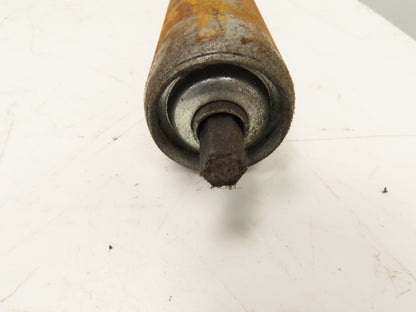 1.9"x 31"BF  Galvanized Steel Gravity Conveyor Roller 7/16" Hex Axle  Lot of 10