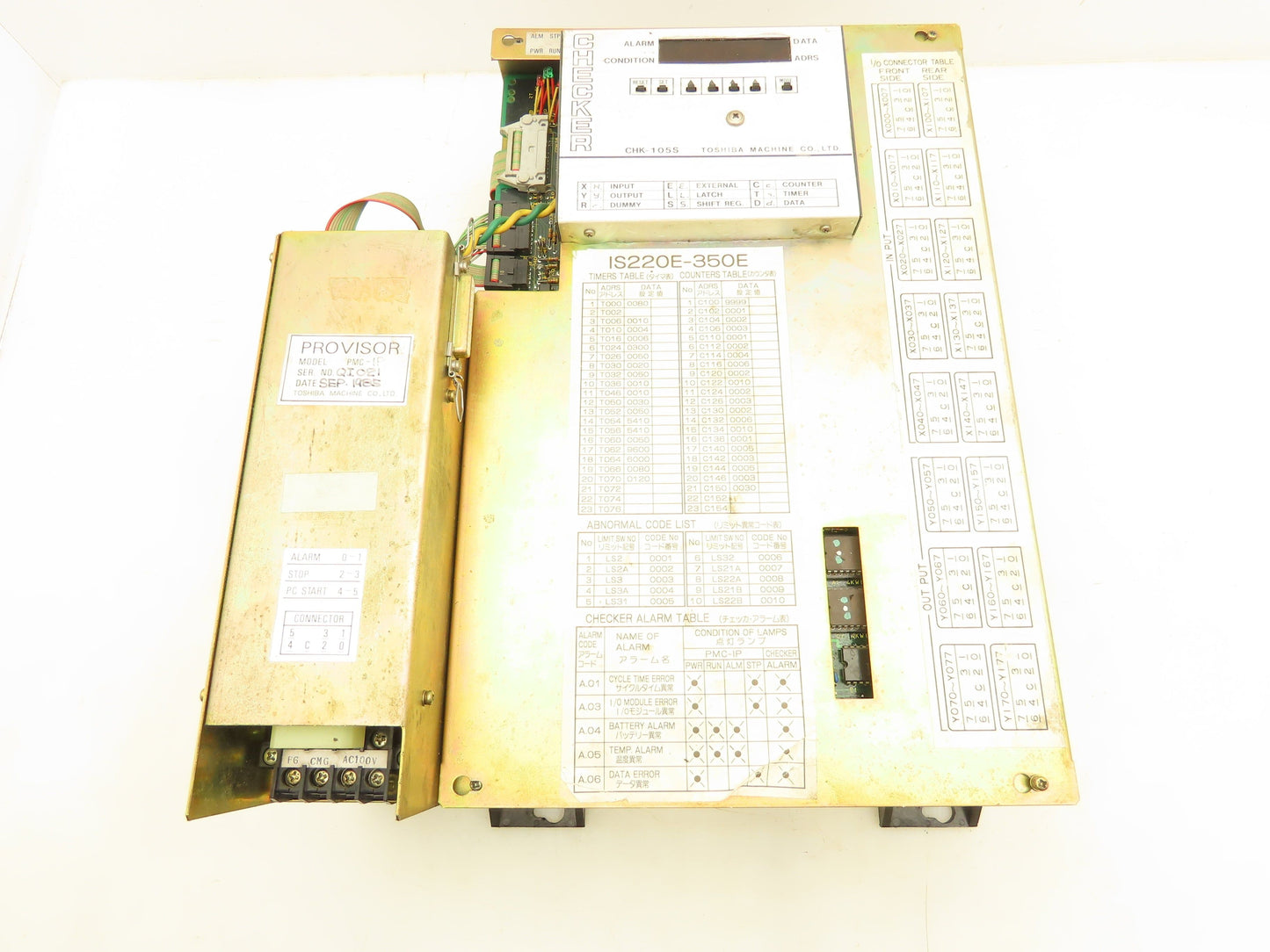 Toshiba CHK-105S Injection Molding Machine Control Panel Provisor Checker