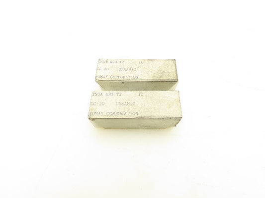 Romay TNGA433T2CC-20 Ceramic Inserts Triangle Style TNGA432 Lot Of 14