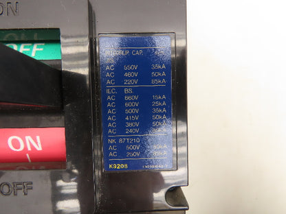 Mitsubishi NF400-SS No-Fuse Circuit Breaker 250A 3 Pole 250 Amp