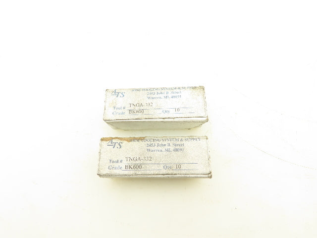 Arm Tooling Systems TNGA-332 Indexable Ceramic Insert Grade BK600 Lot Of 16