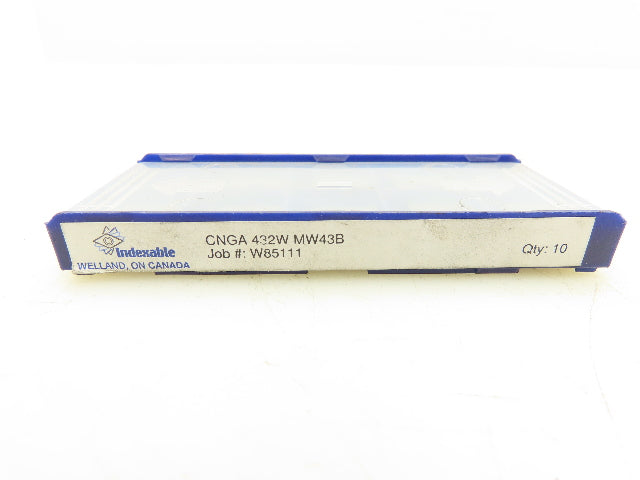 Indexable CNGA-432W Indexable Ceramic Insert Grade MW43B Lot Of 9