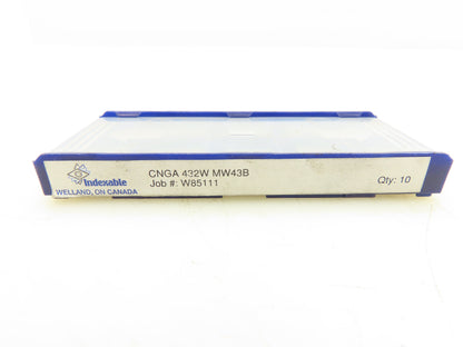 Indexable CNGA-432W Indexable Ceramic Insert Grade MW43B Lot Of 9