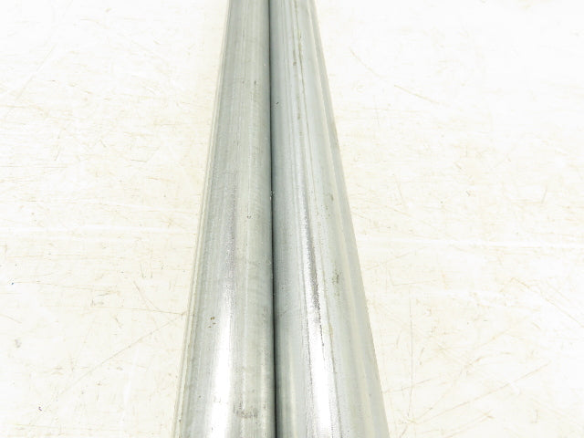 1.5"x 30.4"BF Double Groove Steel Gravity Conveyor Roller 5/16" Axle Lot of 4