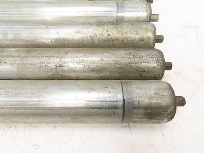 1.9"x 18.5"BF Galvanized Steel Gravity Conveyor Roller 7/16" Hex Axle Lot of 12