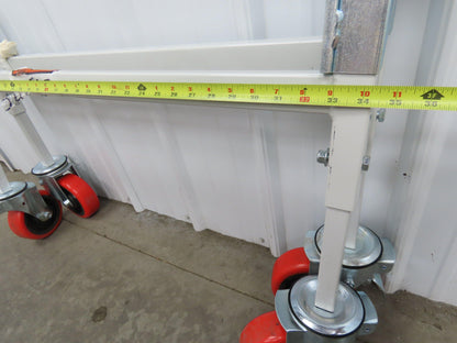 Roach Conveyor Leg Support 30"H x 34"W w/Locking Caster Wheels  Set of 2