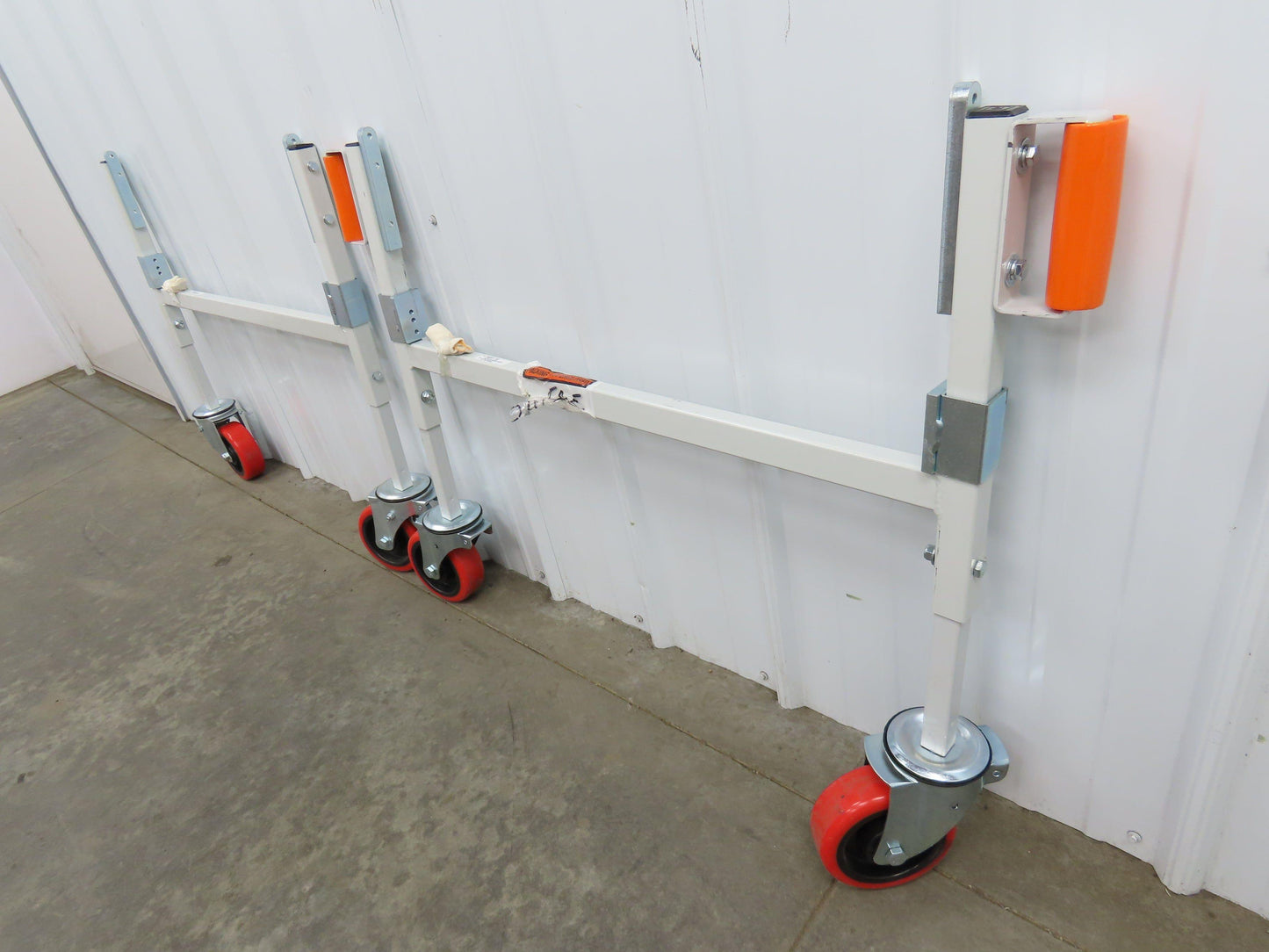 Roach Conveyor Leg Support 30"H x 34"W w/Locking Caster Wheels  Set of 2