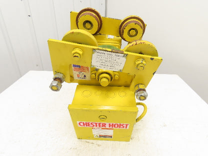 Chester Hoist Tractor 2000 LB 70 FPM 1/2 HP Power Trolley Drive 230/460 V 3 PH